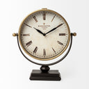 Houston Gold Metal Half Moon Base Table Clock - Default Title