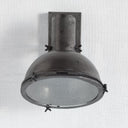 Taza 103x12 Gray Metal Dome Shade Wall Sconce - Default Title