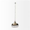 Tahla 14x 145 Gold Toned Metal Cage Pendant Light - Default Title