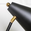 Fragon II26H BlackGold Metal Adjustable Cone Shade Table Lamp - Default Title