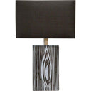 Maravilla III 11x17 BlackWhite Pattered Base Black Fabric Shade Wall Sconce - Default Title