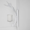 Rockland 8x195 White Resin Antlers Wall Sconce - Default Title