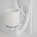 Rockland 8x195 White Resin Antlers Wall Sconce - Default Title