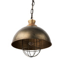 Dawson I 13x135 Silver Toned Metal Dome Pendant Light - Default Title