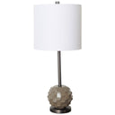 Brant I 25 Brown Resin Base White Shade Table Lamp - Default Title
