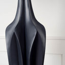 Bravar III 30 Gray-Blue Resin Base w Gray Fabric Shade Table Lamp - Default Title