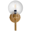 Boltern I 6x12 Gold Toned Glass Globe Wall Sconce - Default Title