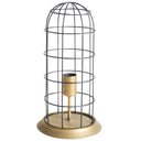 Carkner I 38H Gun-Metal Grey Cylindrical Metal Cage Table Lamp - Default Title