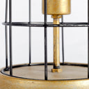 Carkner I 38H Gun-Metal Grey Cylindrical Metal Cage Table Lamp - Default Title