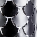 Brasseur III 105x22 Black Toned Metal Fish Scale Wall Sconce - Default Title