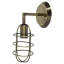 Hines II 6x14 Bronze Toned Metal Bulb Cage Wall Sconce - Default Title