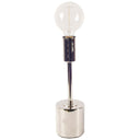 Mooney 175H Metallic-Silver Metal Shade-less Table Lamp - Default Title