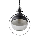Leighton II 15x20 Black Metal Spherical Pendant Light - Default Title
