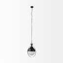 Leighton II 15x20 Black Metal Spherical Pendant Light - Default Title
