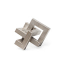 Link Small Silver Metal Sculpture Decorative Object - Default Title