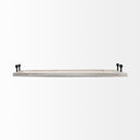 Alfred 35L x 16W Natural Wooden Herringbone Rectangular Tray - Default Title