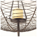 Rihanna I Small Black Metal Umbrella Candle Holder Lantern - Default Title