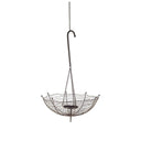 Rihanna II Medium Black Metal Umbrella Candle Holder Lantern - Default Title