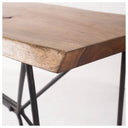 Papillion I 66L x 16W Natural Solid Wood and Iron Console Table - Default Title