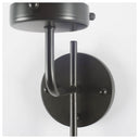 Bougeoir I I 8x20 Gray Metal Cylindrical Glass Shade Wall Sconce - Default Title