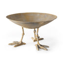 Chadwick II 13L x 13W Gold Metal Webbed Feet Bowl - Default Title