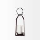 Kingston II Small Rustic Metal Framed Table Candle Holder - Default Title