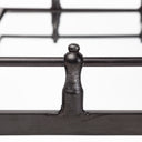 Christa 22L x 22W Black Metal Mirrored Base Square Tray - Default Title