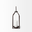 Kingston II Small Rustic Metal Framed Table Candle Holder - Default Title