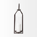 Kingston I Large Rustic Metal Framed Table Candle Holder - Default Title