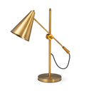 Fragon I 26H Gold-Tone Metal Adjustable Cone Shade Table Lamp - Default Title