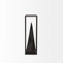 Memphis II Medium 4L x 4W Black Metal Pyramid In A Square Frame - Default Title