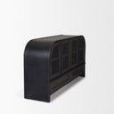 Gehry I 623x165 Black Metal Frame wWood Accent 4 Cabinet Door Two Drawer Sideboard - Default Title