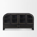 Gehry I 623x165 Black Metal Frame wWood Accent 4 Cabinet Door Two Drawer Sideboard - Default Title