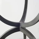 Veneto 40 Round White Marble Top with Black Metal Base Dining Table - Default Title