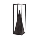 Memphis I Large 5L x 5W Black Metal Pyramid In A Square Frame - Default Title