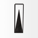 Memphis I Large 5L x 5W Black Metal Pyramid In A Square Frame - Default Title