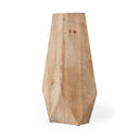 Allen I Large Natural Wooden Base Oval Vase - Default Title