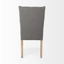 Mackenzie II Gray Plush Linen Covering Ash Solid Wood Base Dining Chair - Default Title