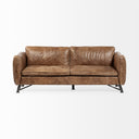 Cobain I 84 Brown Leather Two Seater Sofa - Default Title