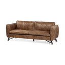 Cobain I 84 Brown Leather Two Seater Sofa - Default Title