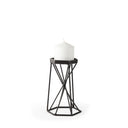 Sixx I Small Antiqued Metal Hexagonal Table Candle Holder - Default Title
