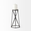 Sixx II Large Antiqued Metal Hexagonal Table Candle Holder - Default Title