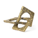 Delaunay I Large 10L X9W Gold Hammered Metal Interlinked Patterned - Default Title