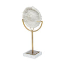 Sandy III Large 8L x 4W White Coastal Sand Dollar Object - Default Title