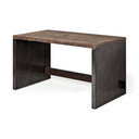 Orwell 52L x 28W Brown Wood Top Metal Cladded Frame Office Desk - Default Title