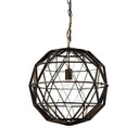Dyson I 18x18 Black Metal Triangular Orb Pendant Light - Default Title