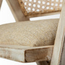 Tabitha I Blonde Wooden Frame 100 Polyester Seat Dining Chair - Default Title