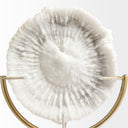 Sandy III Large 8L x 4W White Coastal Sand Dollar Object - Default Title