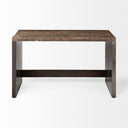 Orwell 52L x 28W Brown Wood Top Metal Cladded Frame Office Desk - Default Title