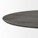 Maxwell 54 Brown Solid Wood Top Brown MetalWood Base Dining Table - Default Title